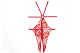Allure Lingerie Lilly Lace Playsuit Open Teddy Red