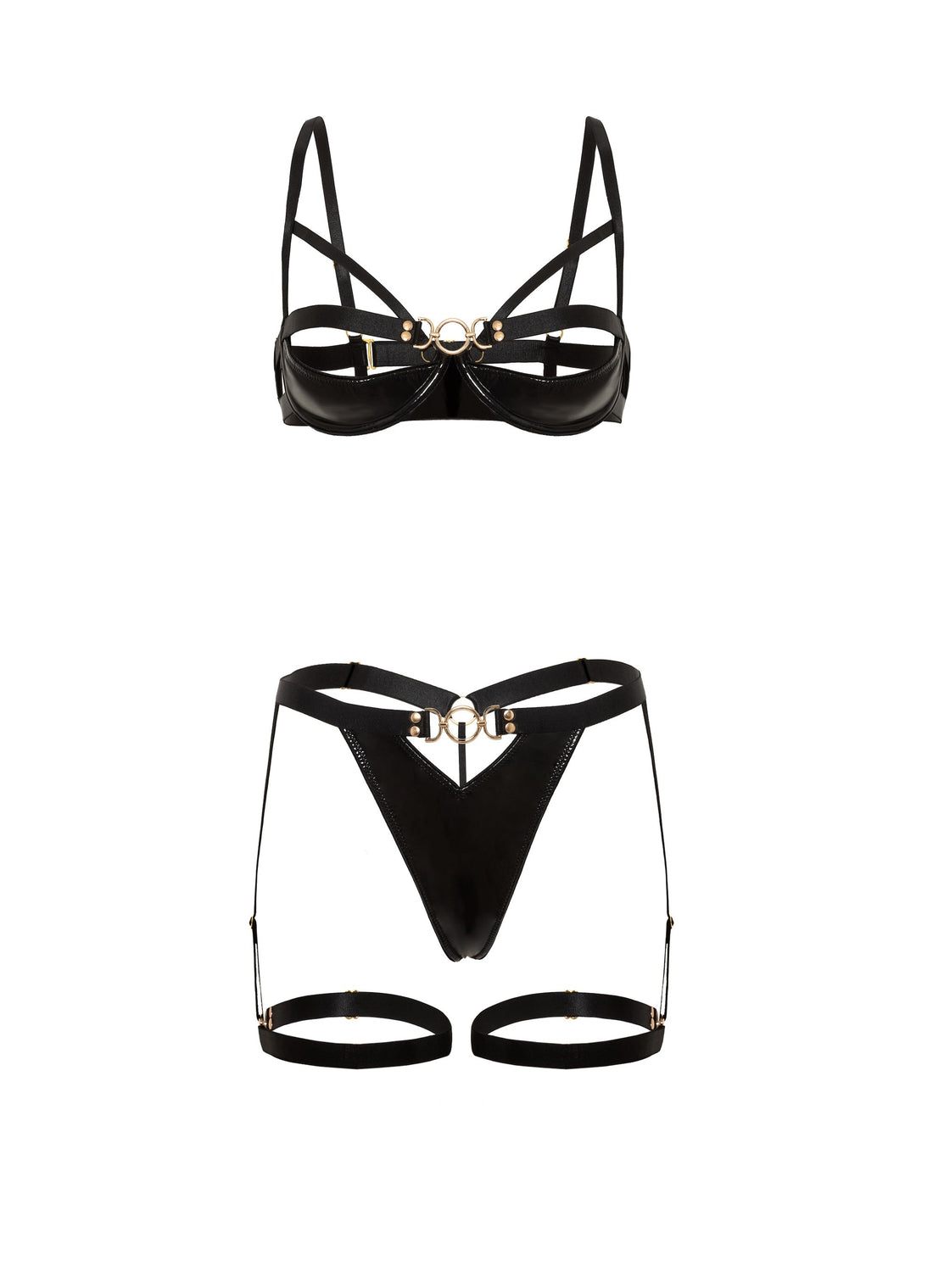 Oh la la Cheri Please Me Open Cups Bra Set