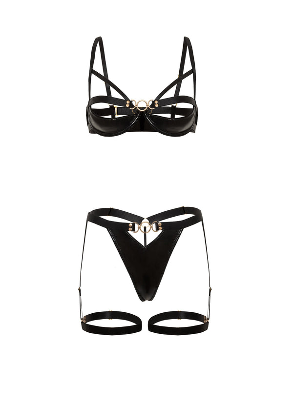 Please Me Open Cups Bra Set