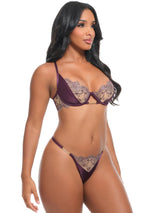 Oh la la Cheri Loretta Embroidery Bra Set