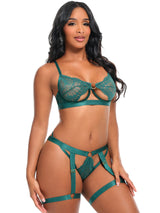 Oh la la Cheri Darlene Open Cups Bra Set