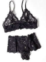 Oh la la Cheri Goodnight Kiss Peekaboo Bralette Set Fandango Pink