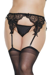 Coquette Queen L'Amour Garter Belt Black