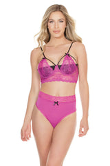 Coquette Think Pink Bra Dark Pink