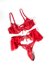 Oh la la Cheri Celeste 3pc Set Red