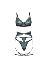 Oh la la Cheri Anita See Through Embroidery Lace Bra Set