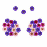 Neva Nude Garden Goddess Real Dried Pressed Flower Pasties - Pink