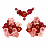Neva Nude Harvest Moondancer Real Dried Pressed Flower Pasties - Red