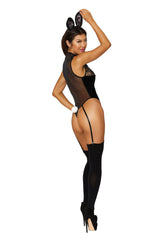 Dreamgirl Bunny Vixen - One Size - Black