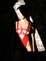 Erotic Caged Open Cups Teddy