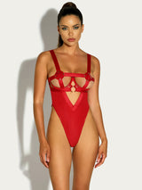 Erotic Caged Open Cups Teddy