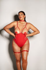 Oh la la Cheri Queen Play Shelf Cup Teddy Red