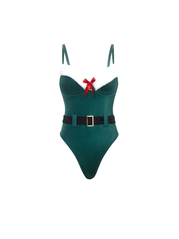 Elfina Christmas Bodysuit Teddy