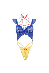 Oh la la Cheri Fairest One of All Teddy Cobalt/Red/Daffodil