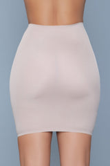 Be Wicked Slimin' Shapewear Slip Skirt Nude