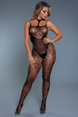 BeWicked Queen Midnight Desire Bodystocking Black