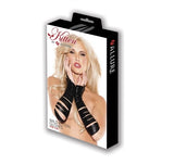 Allure Lingerie Wild Kitten Slashed Gloves Black