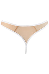 Duchessa Sheer G-String White/Nude