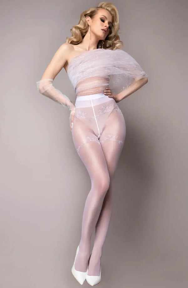 Ballerina Secret 580 Tights Pantyhose White