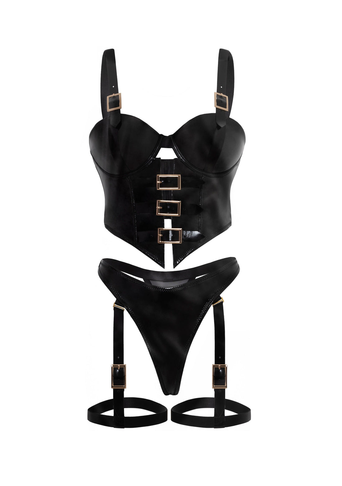 Oh la la Cheri Unleashed Buckles Bustier
