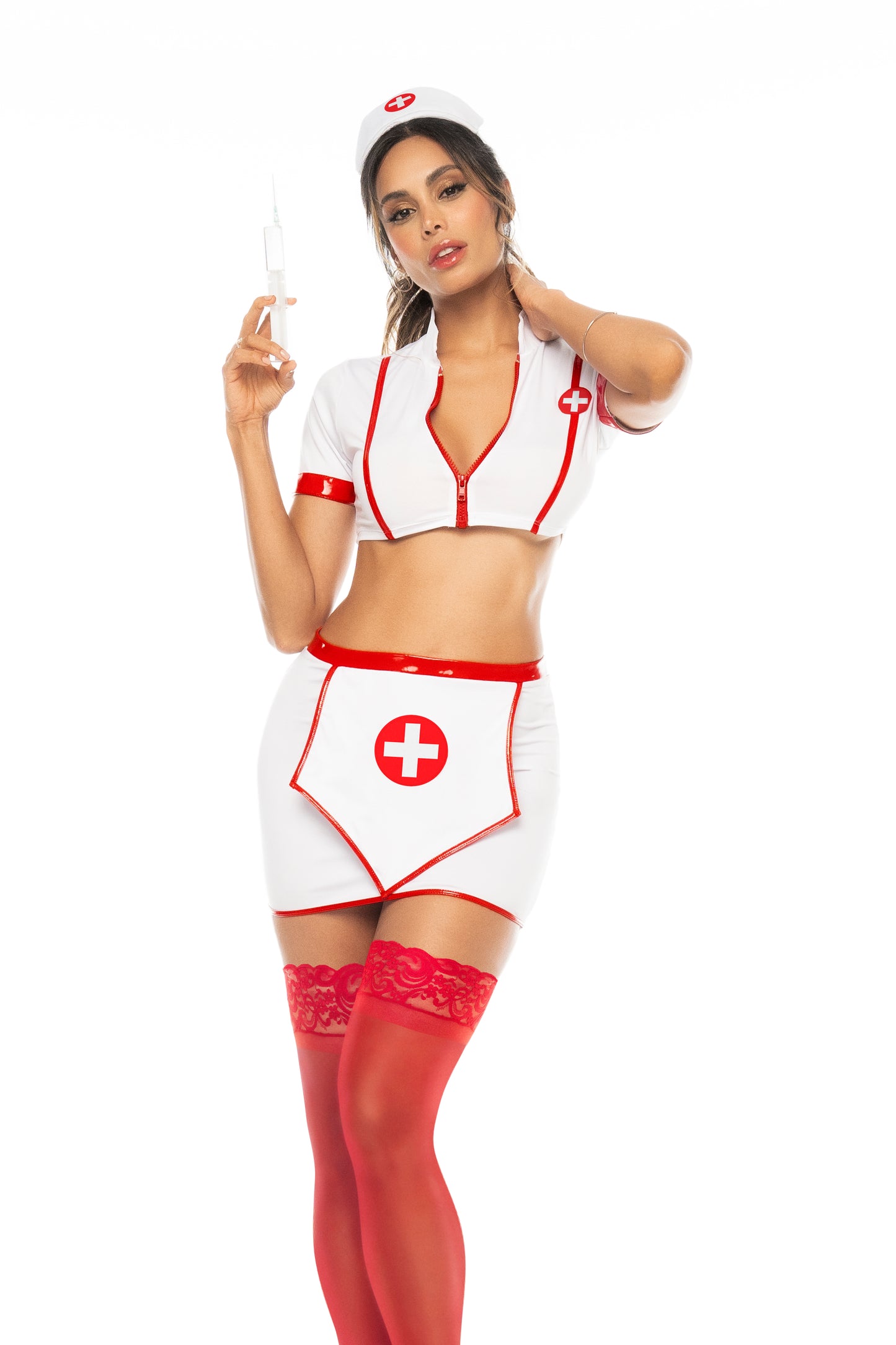 Mapale Lingerie Sexy Nurse Mending Broken Hearts Dress Costume Set