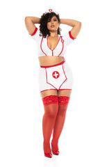 Mapale Lingerie Queen Sexy Nurse Mending Broken Hearts Dress Costume Set