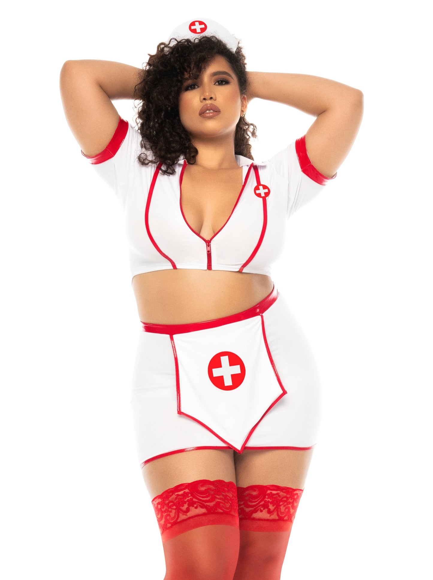 Mapale Lingerie Queen Sexy Nurse Mending Broken Hearts Dress Costume Set