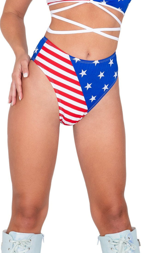 Roma Dance Festival American Flag High Waisted Shorts