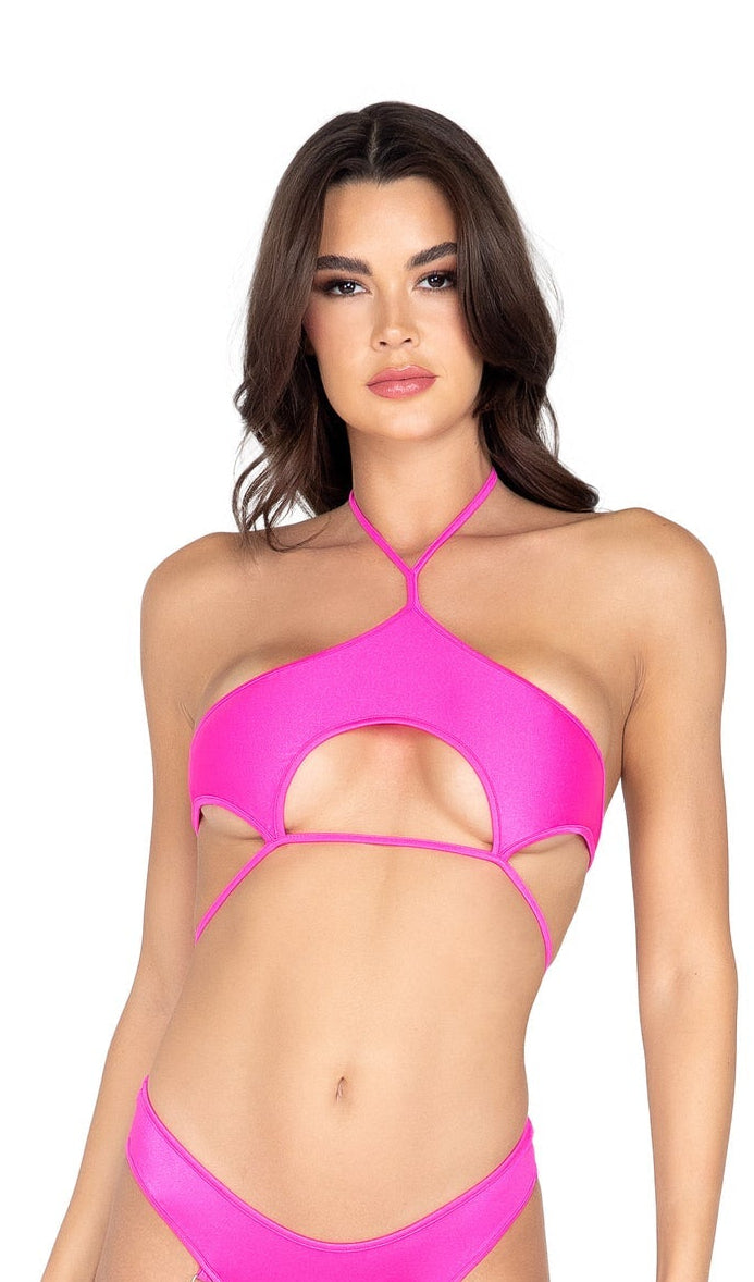 Roma Dance Festival Underboob Cutout Tie Top