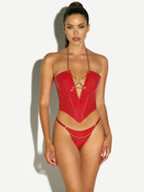 Chained Bustier Set