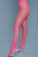 Be Wicked Up All Night Pantyhose Hot Pink