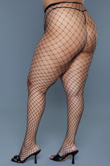 BeWicked Queen Can't Back Down Pantyhose Black 2303