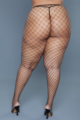 BeWicked Queen Can't Back Down Pantyhose Black 2303