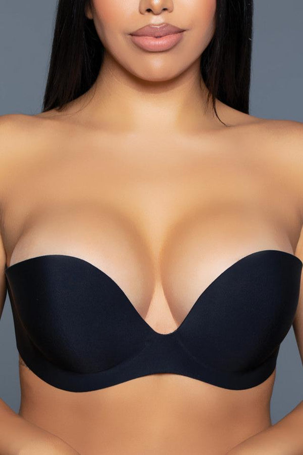 Be Wicked Barely Even There Adhesive Bra Black