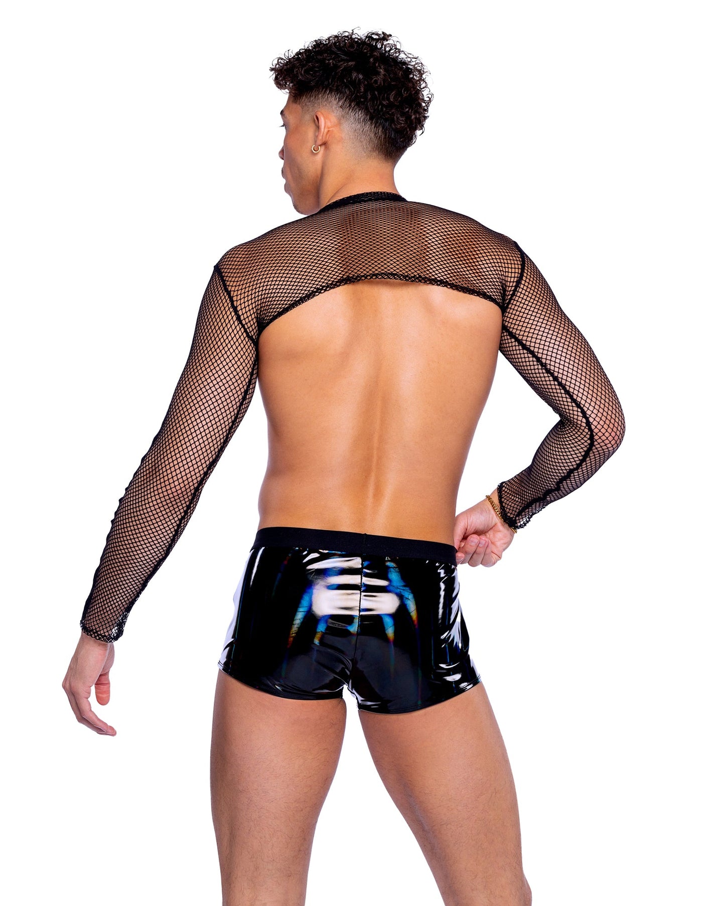 Roma Festival Rave Vinyl with Iridescent Print Shorts