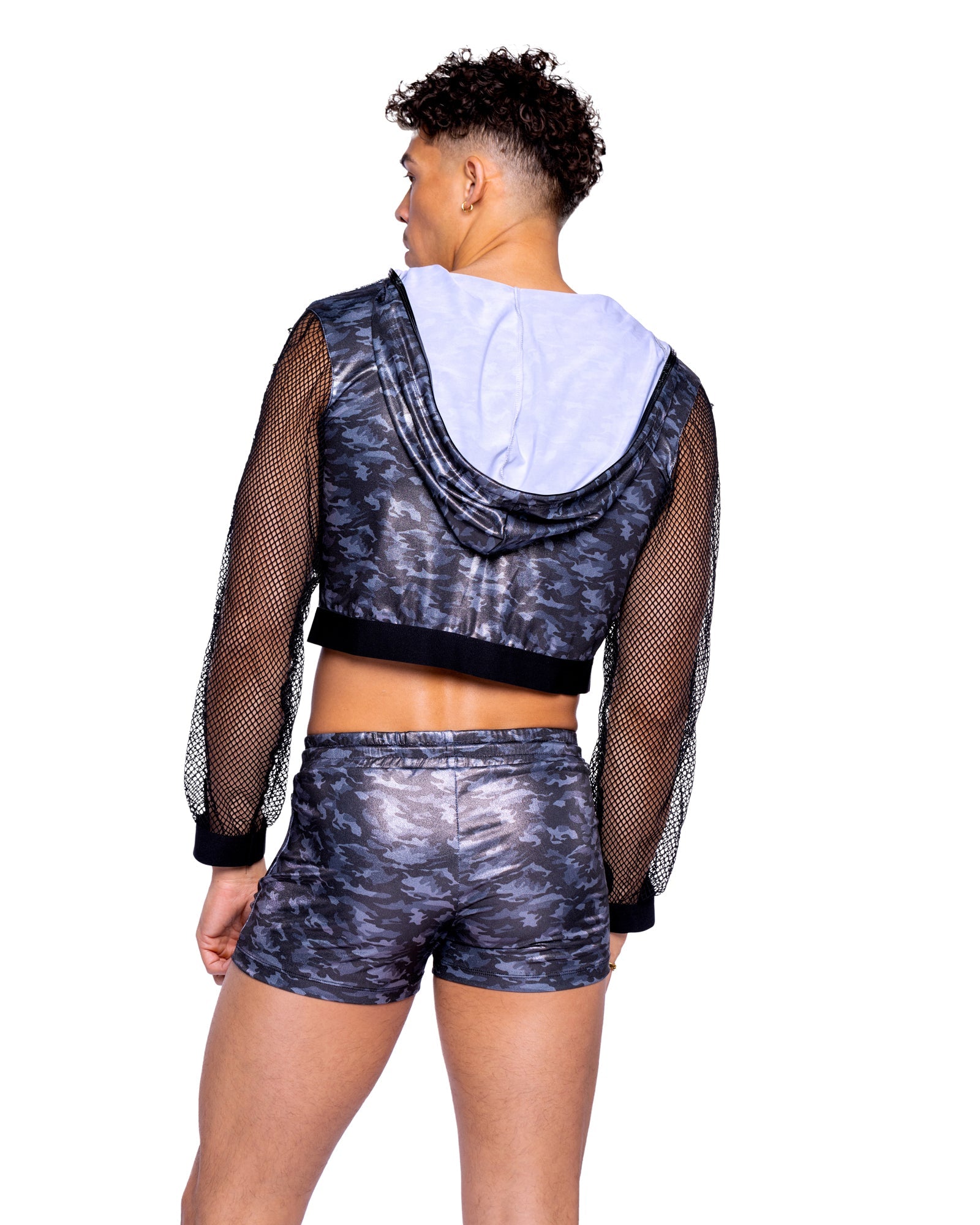 Roma Festival Rave Shimmer Camouflage Shorts