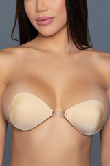 Be Wicked Heart Fabric Cover Ups Nude