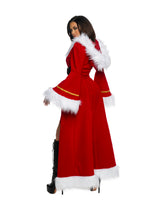 Roma Costume 3pc Holiday Mistress Velvet and Faux Fur Hooded Cape Dress Red