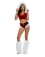 Roma Costume 3pc Holiday Vixen Velvet Hooded Set