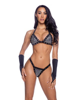 Roma Costume Stripper 2PC Fully Bedazzled Rhinestone Bikini Set