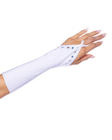 Roma Costume Stripper Bedazzled Gloves with Rhinestones
