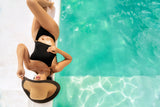 Mapale Striking One Piece Swimsuit One Shoulder Black-Rebel Romance