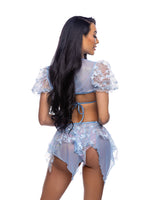 Roma Costume Stripper Butterfly & Sequin Triangle Top