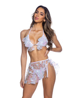 Roma Costume Stripper Butterfly & Sequin Tie Skirt