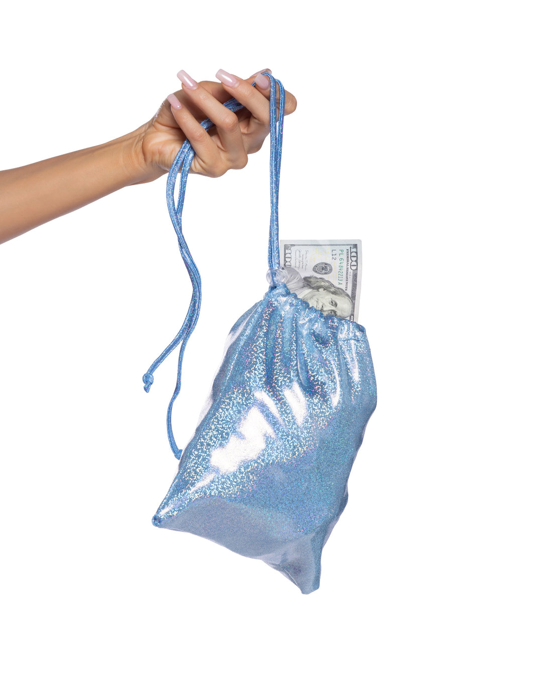 Roma Costume Stripper Shimmer Money Bag Pick Color