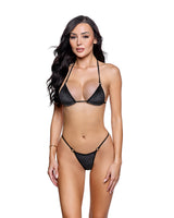 Roma Dancewear Stripper Sexy Sparkle Velvet Ring Bikini Set