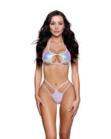 Roma Dancewear Stripper Sexy Sequin Star Bikini Set