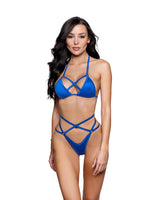 Roma Dancewear Stripper Sexy Spandex Strappy Ring Bikini Set