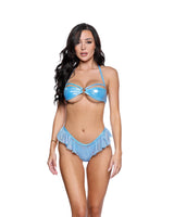 Roma Dancewear Stripper Sexy Shimmer Bandeau Bikini Set