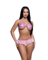 Roma Dancewear Stripper Sexy Shimmer Bandeau Bikini Set